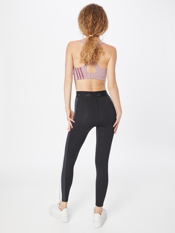 Skinny Pantalon de sport 'Hyperglam Techfit' ADIDAS PERFORMANCE en noir