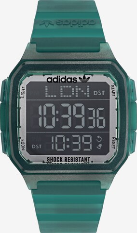 ADIDAS ORIGINALS Digital Watch in Green: front