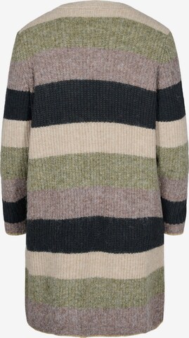 Zizzi Knit Cardigan 'MFOREST' in Green