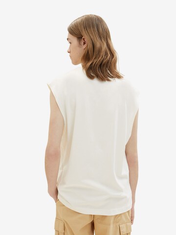 T-Shirt TOM TAILOR DENIM en blanc