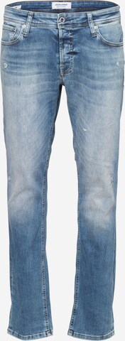 Slimfit Jeans 'Glenn' de la JACK & JONES pe albastru: față