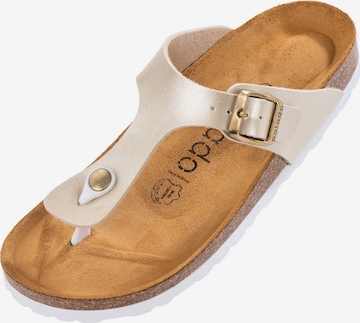 Palado T-Bar Sandals 'Kos' in Beige: front