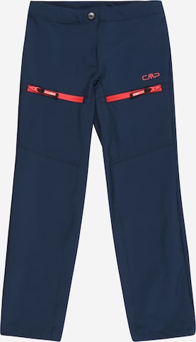 CMP Regular Outdoor trousers in Blue: front
