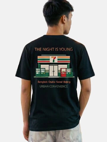 RoamLikeSummer Shirt 'The Night Is Young' in Black