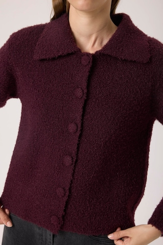 Cardigan 'SLSelene' SOAKED IN LUXURY en violet