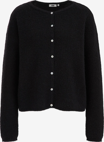 WE Fashion Knit cardigan in Black: front