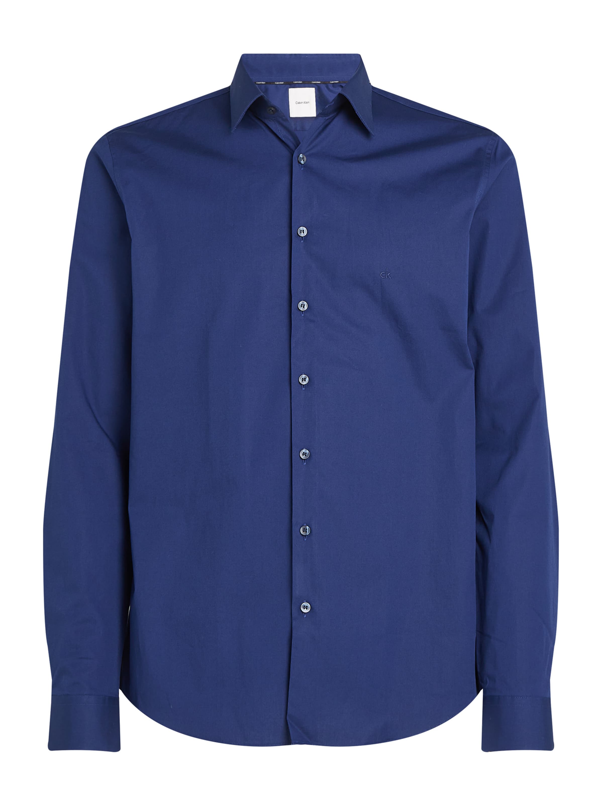 Calvin Klein Button Up Shirt in Blue: front
