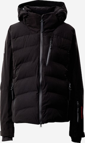 Superdry Snow Athletic Jacket in Black: front