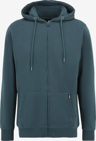Oldskull Sweatjacke 'Plain Basic' in Grün: Vorderseite