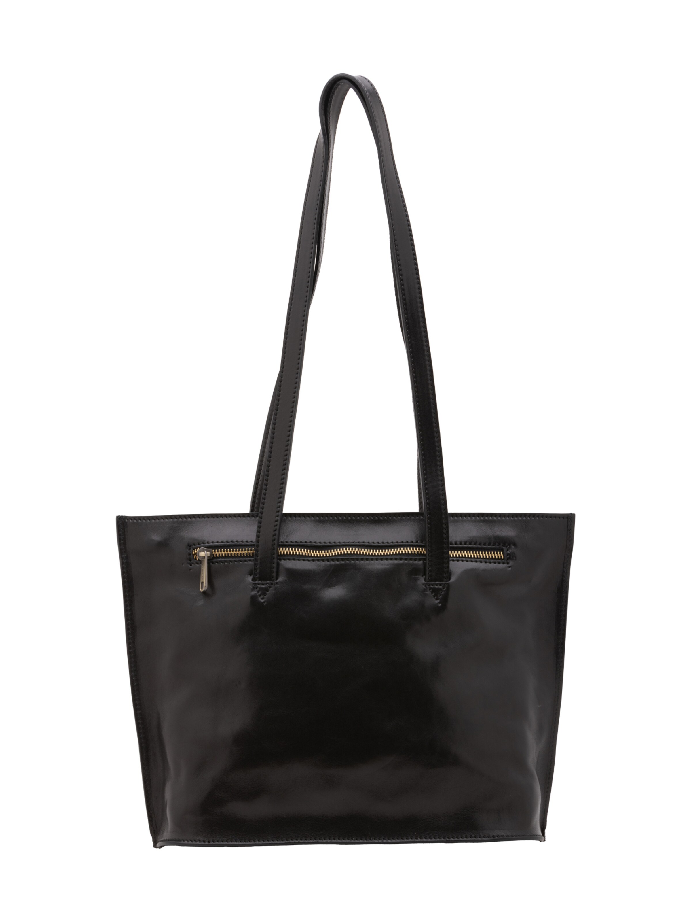 Borsa a spalla 'Borsa a Spalla Donna Pelle Vacchetta - Chiusura Zip Made in Italy' di I Fratelli in nero