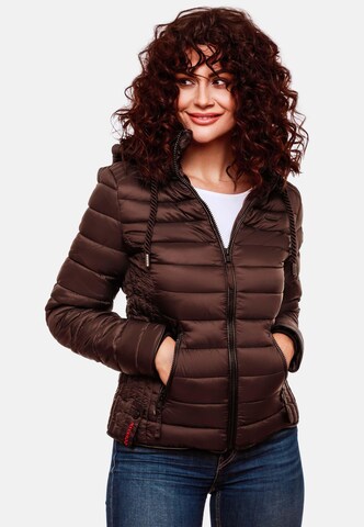 NAVAHOO Between-season jacket 'Lulana' in Brown: front