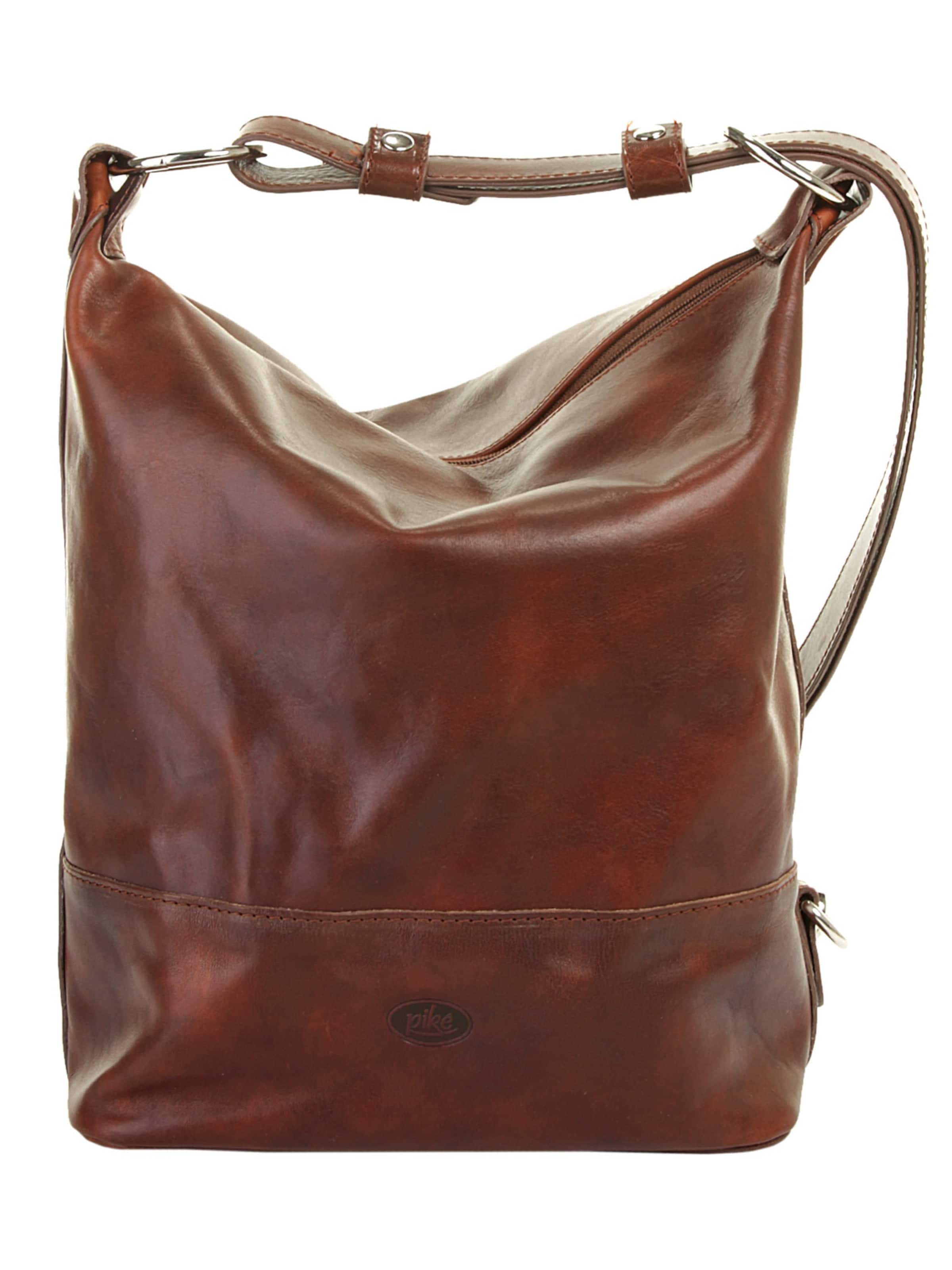 Sac à dos piké en marron : devant