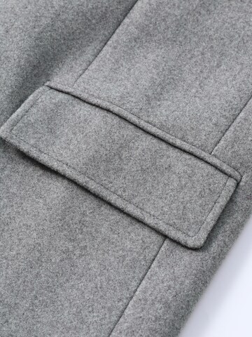 ALLTHEMEN Winter Coat 'Herbstwende' in Grey