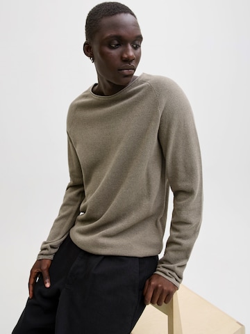 Regular fit Pullover 'JJEHill' di JACK & JONES in grigio