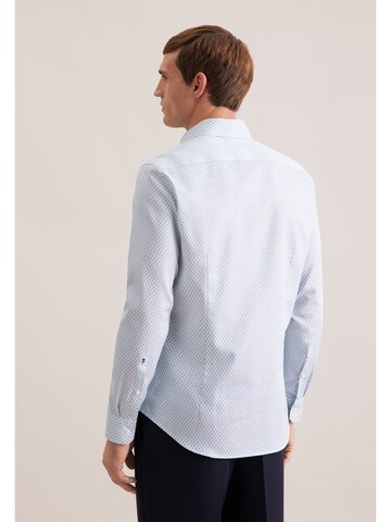 SEIDENSTICKER Regular fit Zakelijk overhemd 'Schwarze Rose' in Blauw