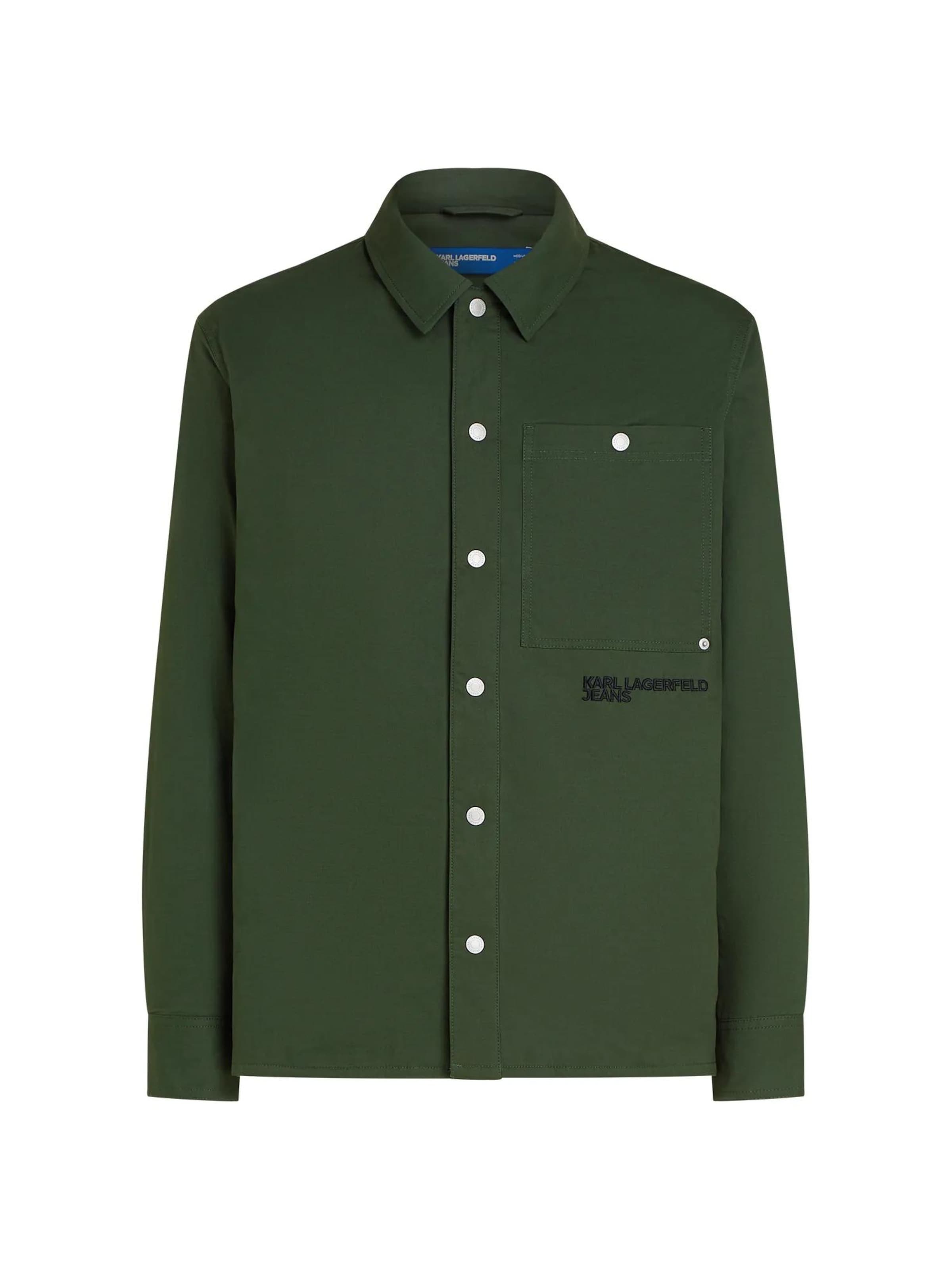 KARL LAGERFELD JEANS Tussenjas in Groen: voorkant