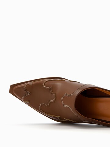 Bershka Mules in Brown