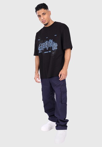 Dropsize T-Shirt in Schwarz