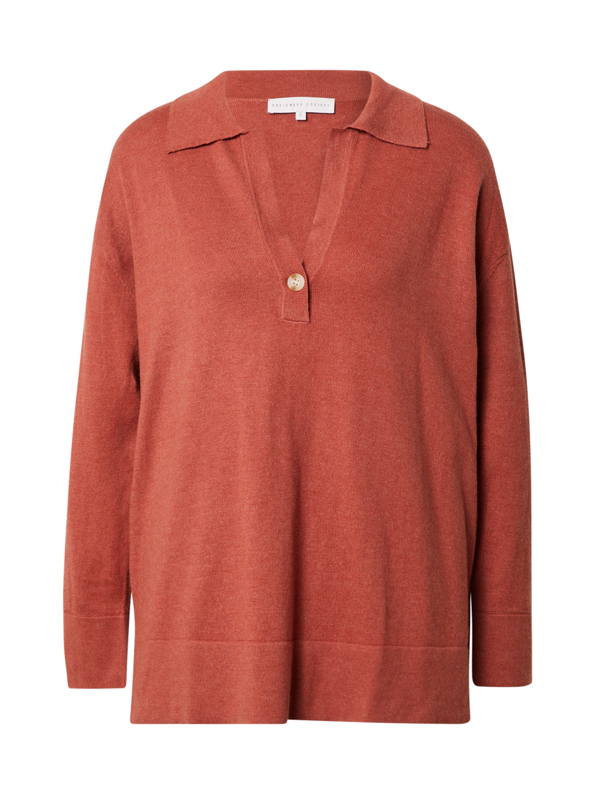 Designers Society Kampsun 'ARMA', värv pruun: eest vaates