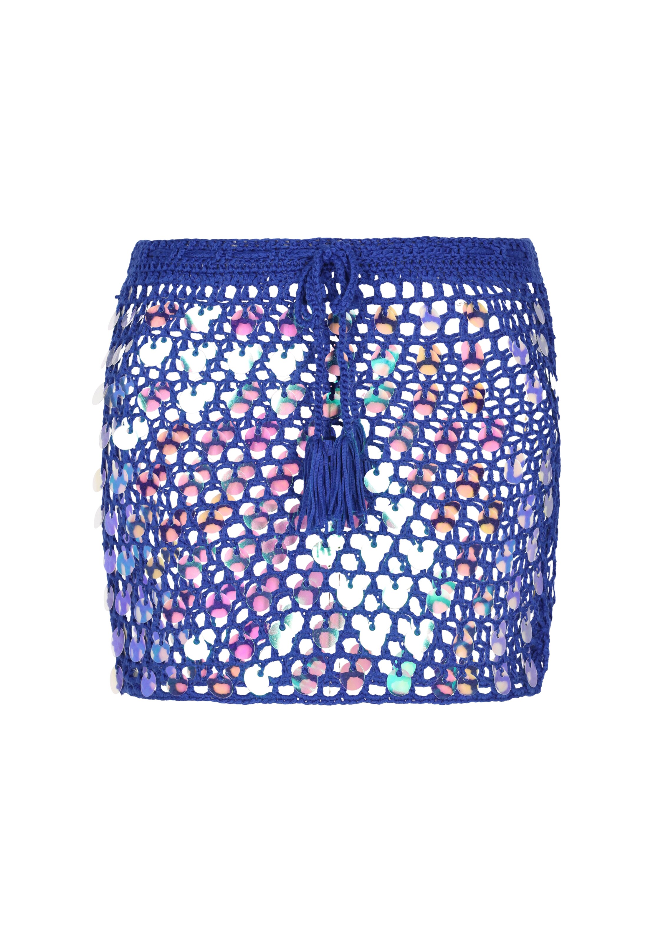 Fustă de la IZIA pe albastru: față