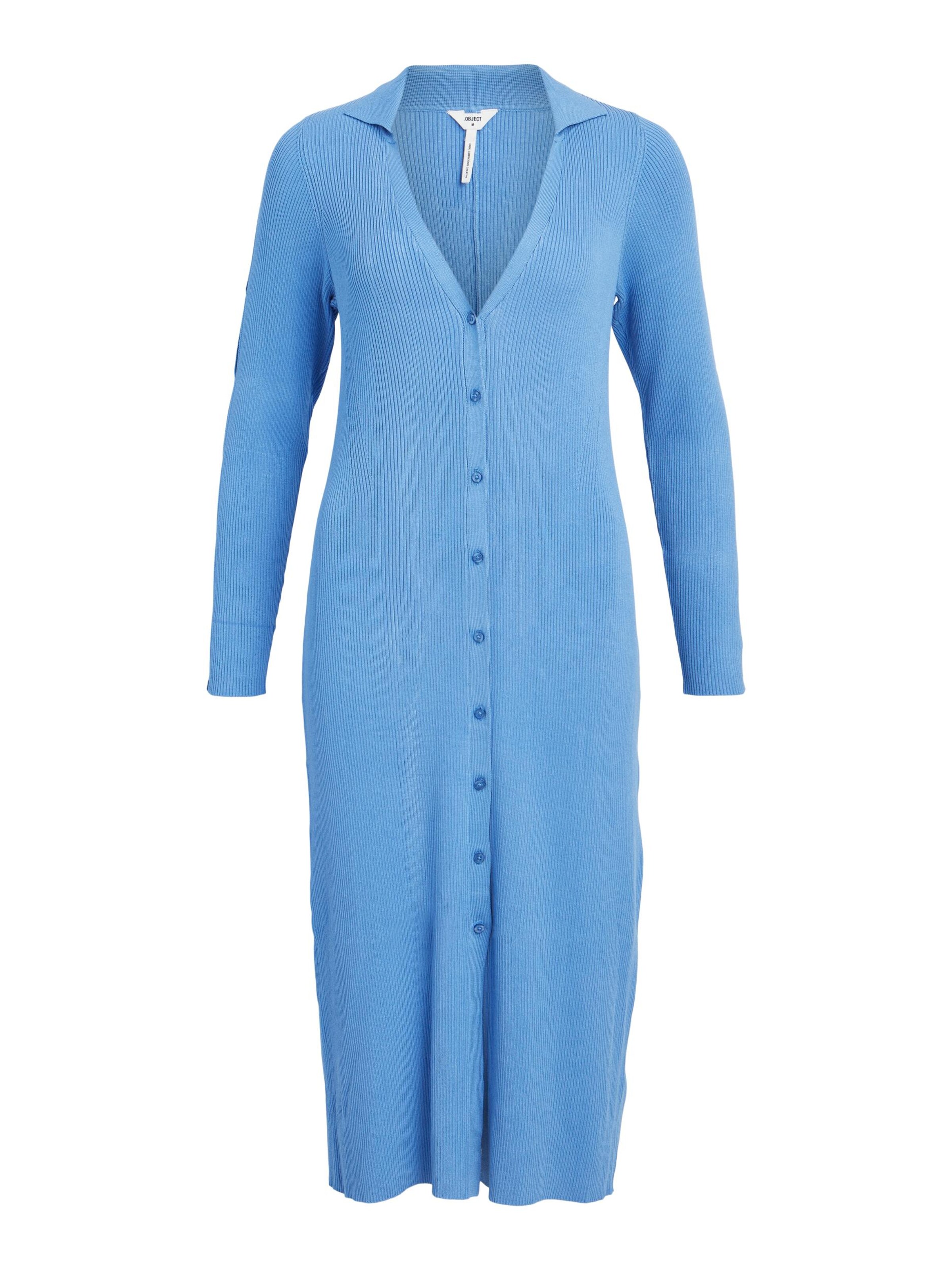 Robes en maille 'LASIA' OBJECT en bleu : devant