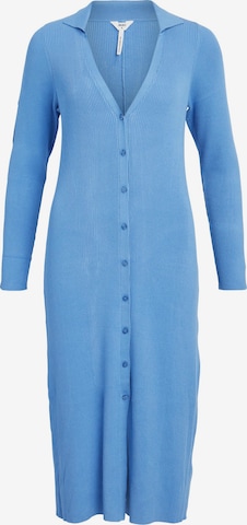 OBJECT Gebreide jurk 'LASIA' in Blauw: voorkant