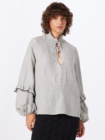 IVY OAK Blouse 'BROOKE' in Grijs: voorkant