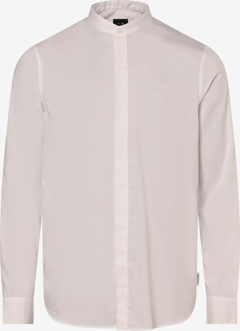 ARMANI EXCHANGE Button Up Shirt in White: front