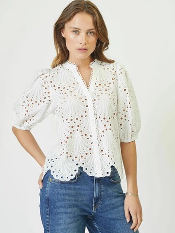 Camicia da donna 'Naya' di co'couture in bianco: frontale