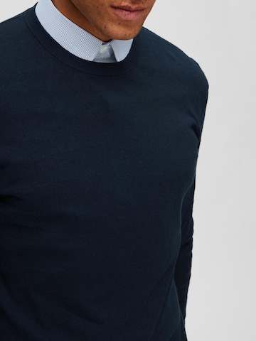 SELECTED HOMME Pullover 'Lake' in Blau