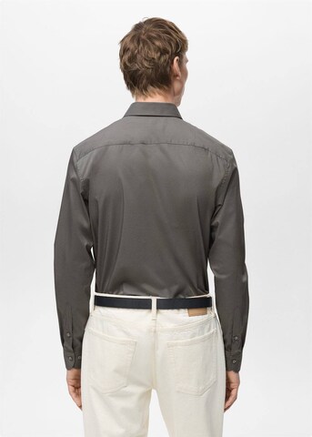 MANGO MAN Regular Fit Hemd 'Play' in Grau