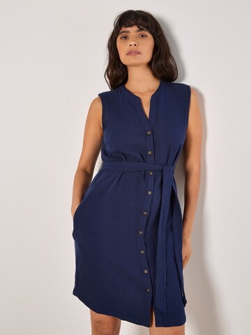 Robe ' ' Apricot en bleu : devant