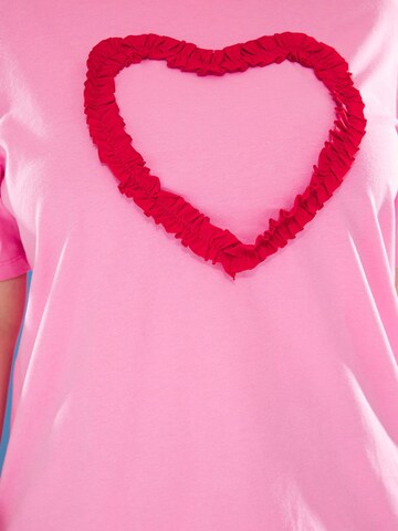 T-shirt Trendyol Curve en rose