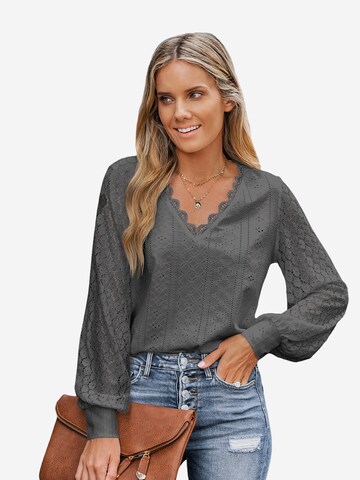 Cupshe Bluse in Grau