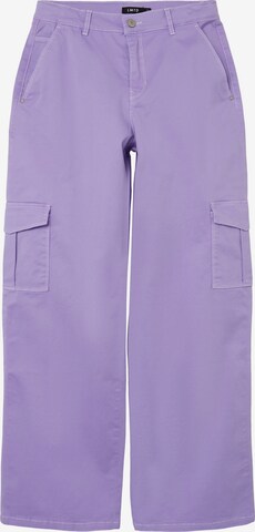 NAME IT Wide leg Broek 'Hilse' in Lila: voorkant