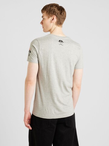 BRAVE SOUL T-Shirt 'LIBERA' in Grau
