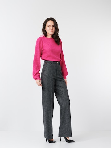Wide leg Pantaloni per costume tradizionale 'Martha 8393' di W. Wegener in grigio