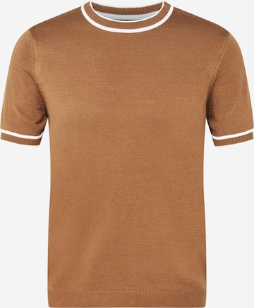 T-Shirt BURTON MENSWEAR LONDON en marron : devant
