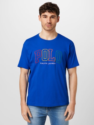 T-Shirt Polo Ralph Lauren en bleu : devant