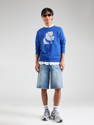 Sweat-shirt Karl Lagerfeld en bleu