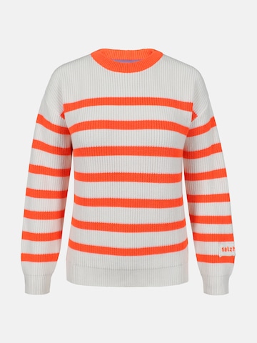 Sweat-shirt 'Verbaast' salzhaut en orange