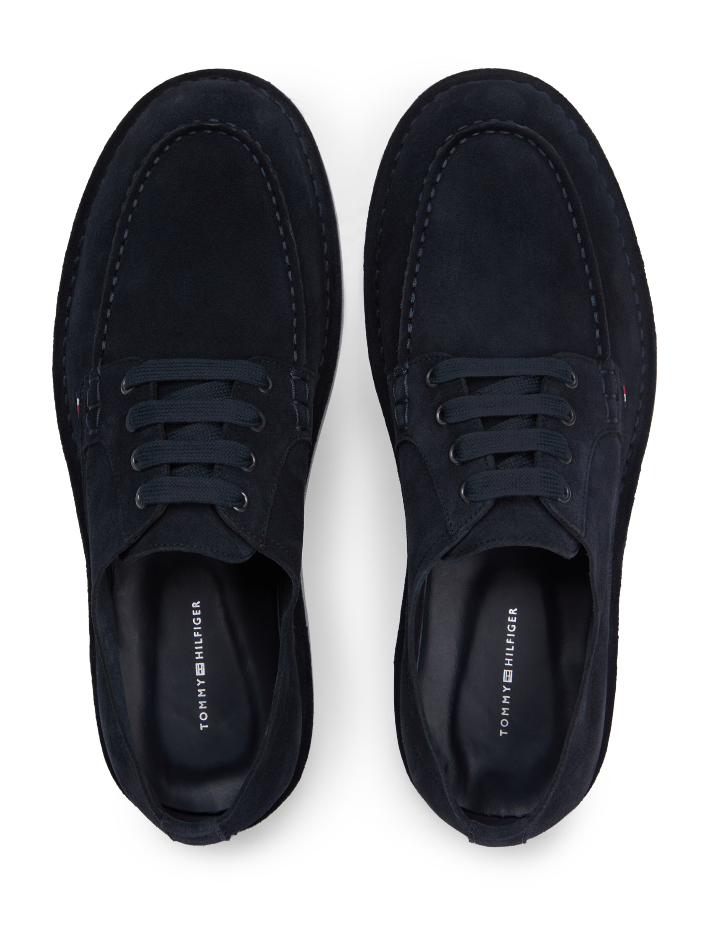 TOMMY HILFIGER Čevlji na vezalke | modra barva: zgoraj