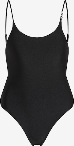 Karl Lagerfeld Bustier Uimapuku värissä musta: etupuoli