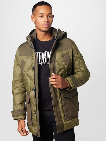 Parka de iarnă 'Rockie' de la TOMMY HILFIGER pe verde: față