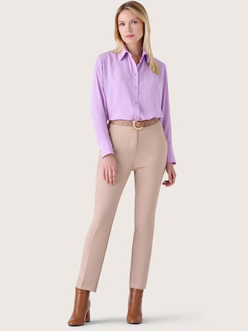Camomilla Regular Bandplooibroek 'Alicee' in Beige
