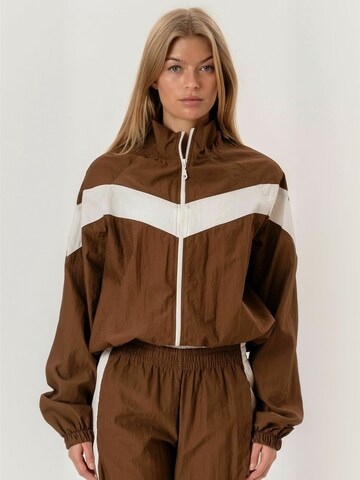 Veste mi-saison ' Paola ' ITS MAY en marron : devant