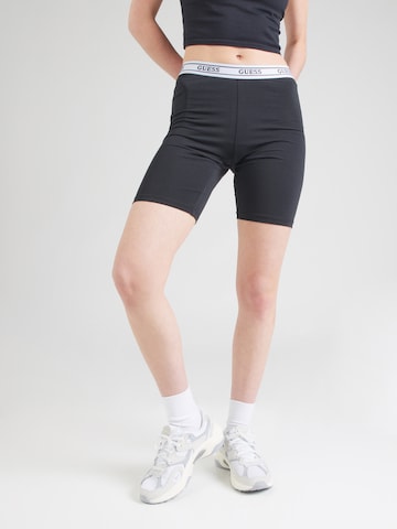 GUESS Skinny Workout Pants 'NEW ALINE' in Black: front