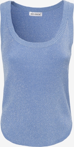 Tops en tricot Influencer en bleu : devant