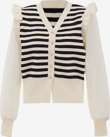 NAEMI Gebreid vest in Beige: voorkant