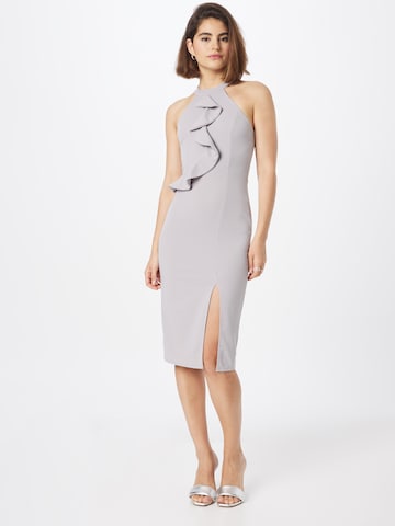 WAL G. Cocktail Dress 'TILLY' in Grey: front